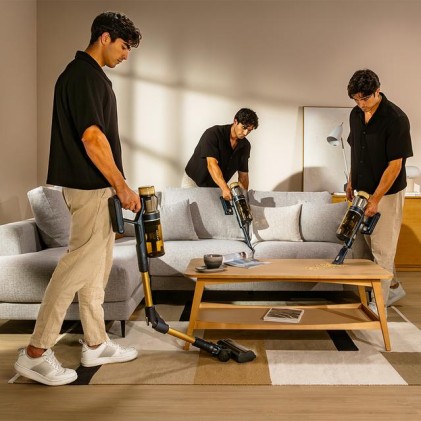 Cecotec Conga Rockstar RS90 Pet Flex Aspirapolvere elettrica Batteria Secco Sacchetto per la polvere 0,5 L 600 W Nero, Blu 2500 Ah