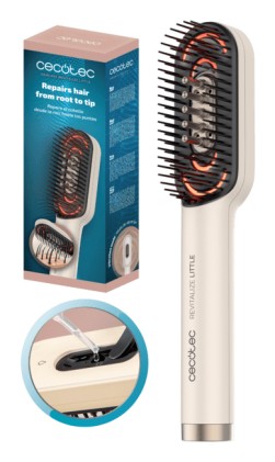 Cecotec HairCare Revitalize Little Adulto Spazzola piatta Champagne 1 pz