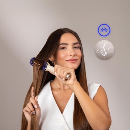 Cecotec HairCare Revitalize Little Adulto Spazzola piatta Champagne 1 pz