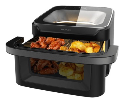 Cecotec Cecofry Advance 10000 Full Vision Doppia 10 L Indipendente 2200 W Friggitrice ad aria calda Nero