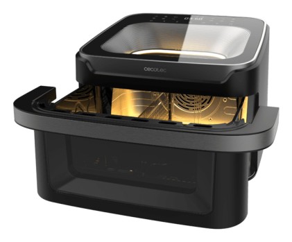 Cecotec Cecofry Advance 10000 Full Vision Doppia 10 L Indipendente 2200 W Friggitrice ad aria calda Nero