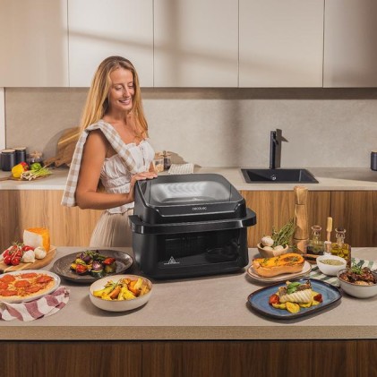 Cecotec Cecofry Advance 10000 Full Vision Doppia 10 L Indipendente 2200 W Friggitrice ad aria calda Nero