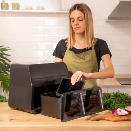 Cecotec Cecofry Advance 9000 Singolo 9 L Indipendente 2200 W Friggitrice ad aria calda Nero, Acciaio inox