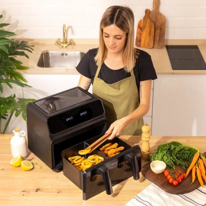 Cecotec Cecofry Advance 9000 Singolo 9 L Indipendente 2200 W Friggitrice ad aria calda Nero, Acciaio inox
