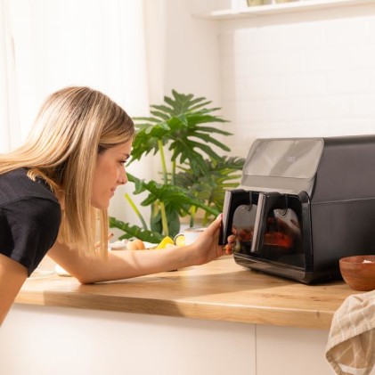 Cecotec Cecofry Advance 9000 Singolo 9 L Indipendente 2200 W Friggitrice ad aria calda Nero, Acciaio inox