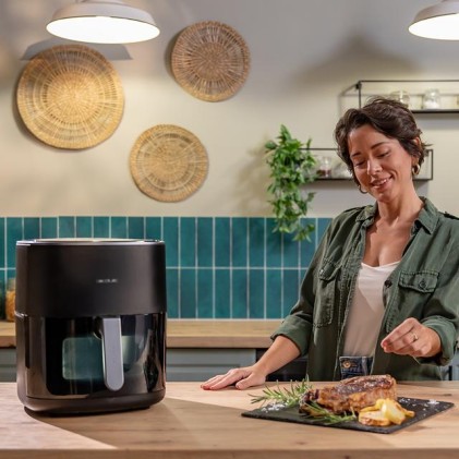 Cecotec Cecofry&Grill Duoheat 6500 Singolo 6,5 L Indipendente 2200 W Friggitrice ad aria calda Nero