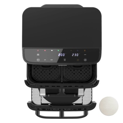 Cecotec Cecofry FoodCourt 18000 4Pizza Singolo 18 L Indipendente 2700 W Friggitrice ad aria calda Argento