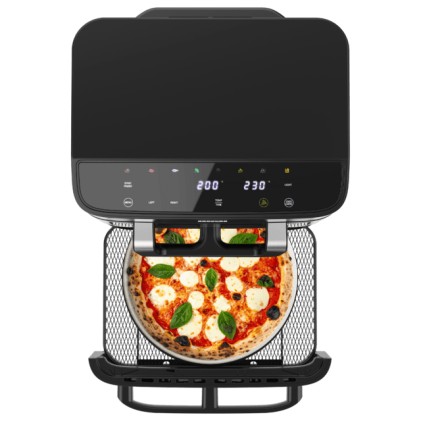 Cecotec Cecofry FoodCourt 18000 4Pizza Singolo 18 L Indipendente 2700 W Friggitrice ad aria calda Argento