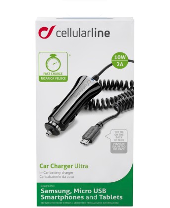 Caricabatterie Cellular Line Cbrphmicrousb Car Charger Ultra