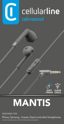 Auricolari Microfono Filo Cellular Line Mantis Mantisdg