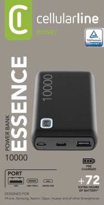 Power Bank Cellular Line Pbessence10000K Essence 10000 Nero