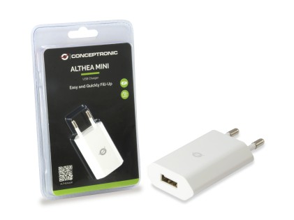 Conceptronic ALTHEA05W Caricabatterie per dispositivi mobili Bianco Interno