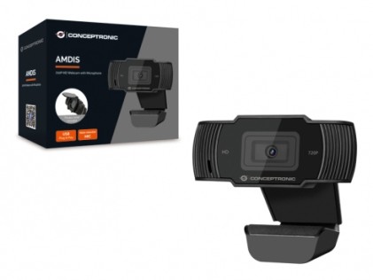 Webcam Hd C/Microfono Bk 1280*720 30Fps Usb 2.0 Privacy