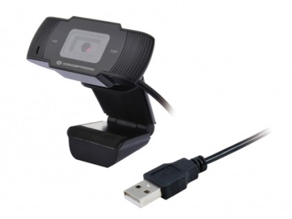 Webcam Hd C/Microfono Bk 1280*720 30Fps Usb 2.0 Privacy