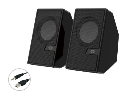 Speaker 2.0 6W Bluetooth 5.0 Jack 3,5Mm + Telecomando
