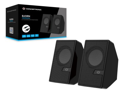 Speaker 2.0 6W Bluetooth 5.0 Jack 3,5Mm + Telecomando