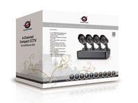 KIT 4 TELECAMERE VIDEOSORVEGLIANZA CON DVR COMPATTO 4 CANALI