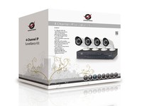 KIT 4 TELECAMERE VIDEOSORVEGLIANZA IP (POE) CON DVR 4 CANALI CONCEPTRONIC