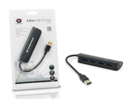 Conceptronic C4PUSB3 USB 3.2 Gen 1 (3.1 Gen 1) Type-A 4800 Mbit/s Nero