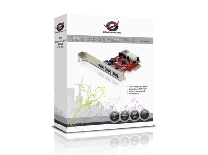 Conceptronic C4USB3EXI scheda di interfaccia e adattatore Interno USB 3.2 Gen 1 (3.1 Gen 1)