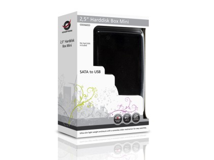 Conceptronic 2,5" Harddisk Box Mini Black