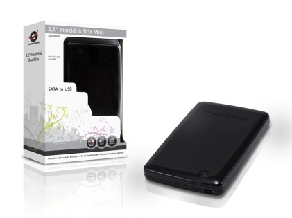 Conceptronic 2,5" Harddisk Box Mini Black