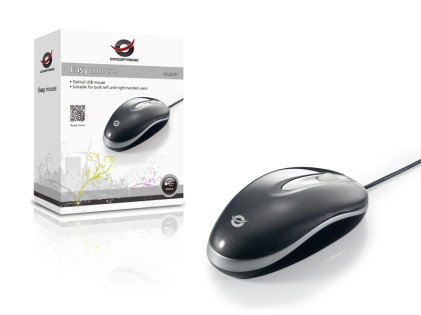 Conceptronic CLLMEASY mouse Ambidestro USB tipo A Ottico 800 DPI