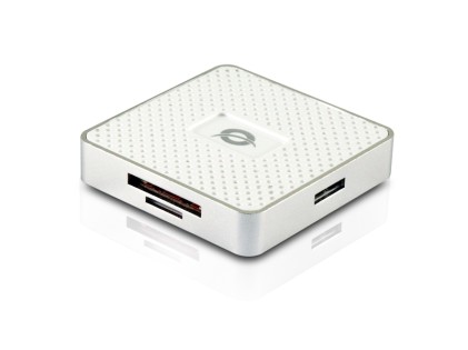 Conceptronic CMULTIRWU3 lettore di schede USB 3.2 Gen 1 (3.1 Gen 1) Argento, Bianco