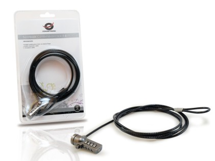 Conceptronic CNBCOMLOCK18 cavo di sicurezza Nero 1,8 m