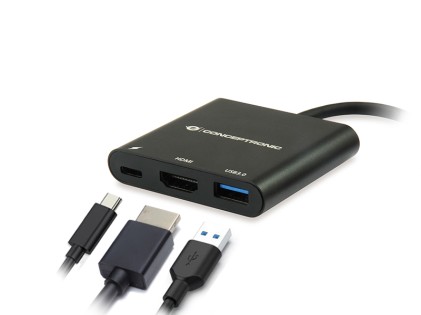 Docking Station Type C 3In1 1*Hdmi/1*Usb 3.0/1*Usb C Pd
