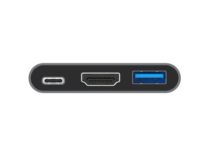 Conceptronic DONN01G replicatore di porte e docking station per laptop USB 3.2 Gen 1 (3.1 Gen 1) Type-C Nero, Grigio