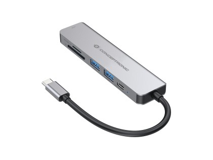 Docking Station Type C 6In1 1*Hdmi/2*Usb 3.0/1*Usb C Pd/1*Sd