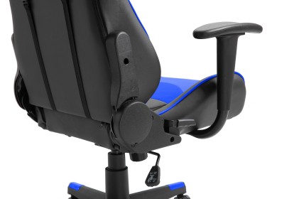 Conceptronic EYOTA04B sedia per videogioco Sedia da gaming per PC Seduta imbottita Nero, Blu