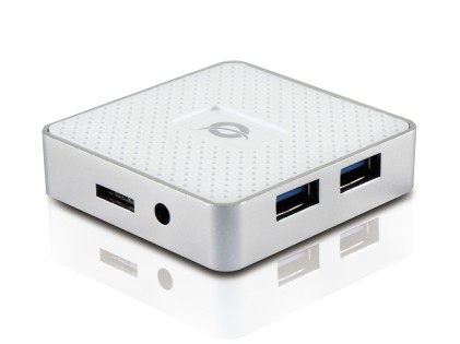 Conceptronic HUBBIES03WNP hub di interfaccia USB 3.2 Gen 1 (3.1 Gen 1) Micro-B 5000 Mbit/s Bianco