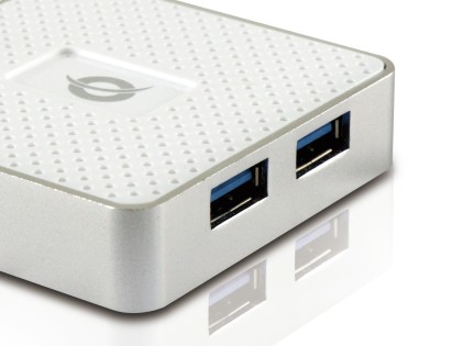 Conceptronic HUBBIES03WNP hub di interfaccia USB 3.2 Gen 1 (3.1 Gen 1) Micro-B 5000 Mbit/s Bianco