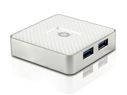 Conceptronic HUBBIES03WNP hub di interfaccia USB 3.2 Gen 1 (3.1 Gen 1) Micro-B 5000 Mbit/s Bianco