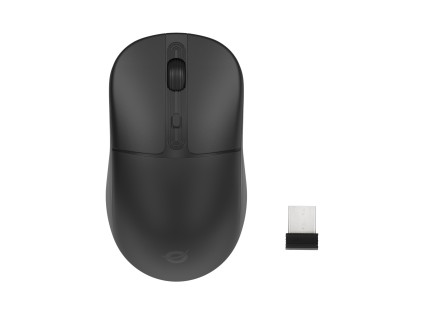 Mouse Ottico Wireless 1600 Dpi Bk 4 Tasti Plug&Play Dpi Switch Dual