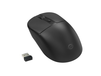 Mouse Ottico Wireless 1600 Dpi Bk 4 Tasti Plug&Play Dpi Switch Dual