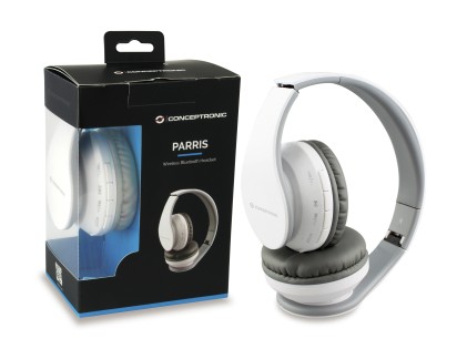 Conceptronic PARRIS01W cuffia e auricolare Wireless A Padiglione Musica e Chiamate Micro-USB Bluetooth Bianco