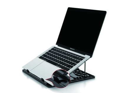 Conceptronic ERGO Laptop Cooling Stand 39,6 cm (15.6") Supporto per computer portatile Nero