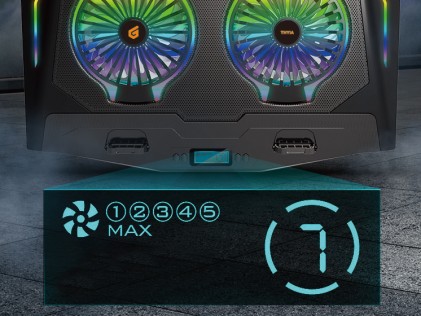 Conceptronic THYIA02B base di raffreddamento per notebook 43,2 cm (17") Nero