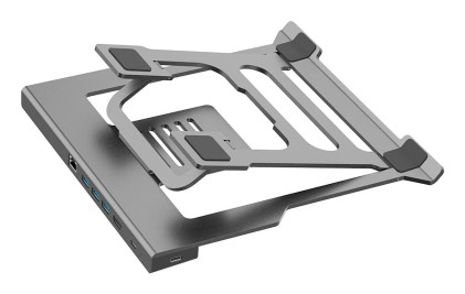 CoolBox Coo-atril-dock Cablato USB 3.2 Gen 1 (3.1 Gen 1) Type-C Grigio