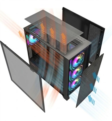 CoolBox GE2000 DualView Tower Nero