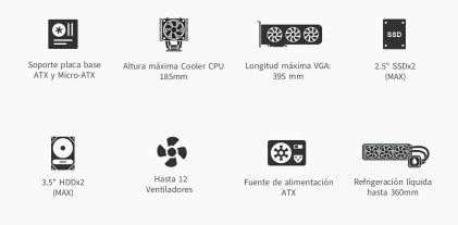 CoolBox GE2000 DualView Tower Nero