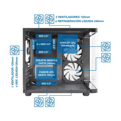CoolBox GM100 Vision Tower Nero
