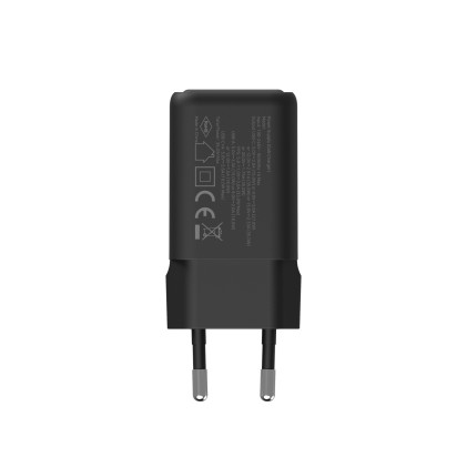Caricabatterie CoolBox GAN da 35 W - 1 porta USB-C - 1 porta USB-A - Ricarica rapida 3.0 - Power Delivery - Colore nero