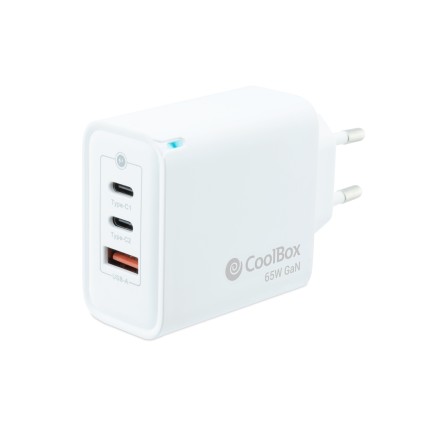 CoolBox COO-CUP-65CCA Caricabatterie per dispositivi mobili Universale Bianco AC Interno