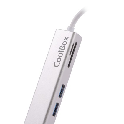 CoolBox miniDock USB-C Lite Cablato USB 3.2 Gen 1 (3.1 Gen 1) Type-C Bianco