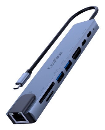 CoolBox miniDOCK C81 Cablato USB 3.2 Gen 1 (3.1 Gen 1) Type-C Grigio