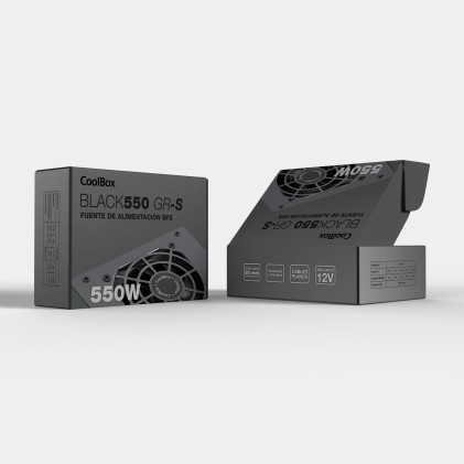 CoolBox COO-FA550SGR alimentatore per computer 550 W 20+4 pin ATX SFX Nero